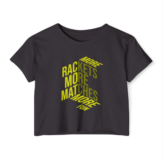 MORE RACKETS - Pickleball (Crop Top)