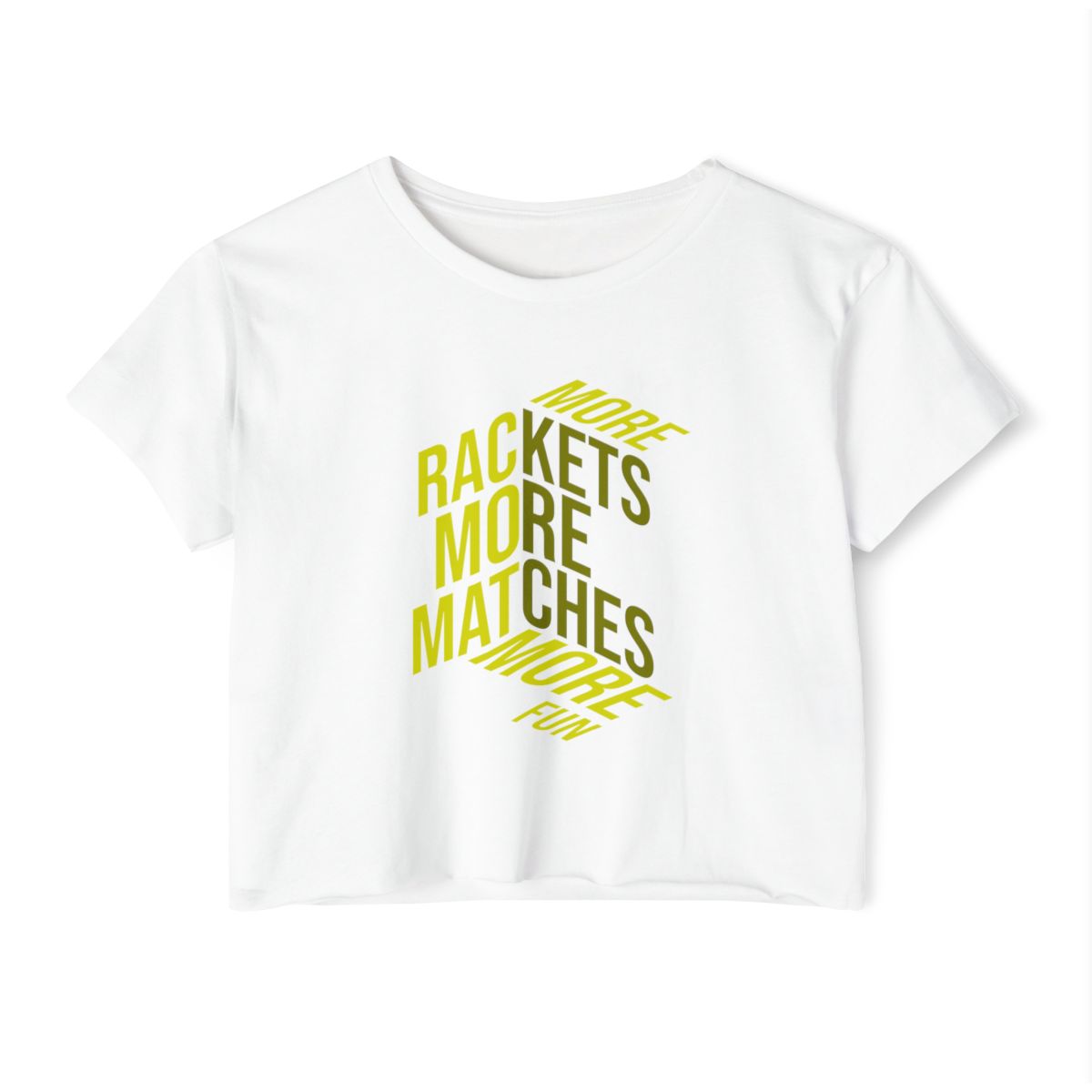 MORE RACKETS - Tennis Crop Top