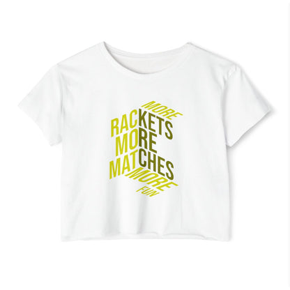 MORE RACKETS - Tennis Crop Top