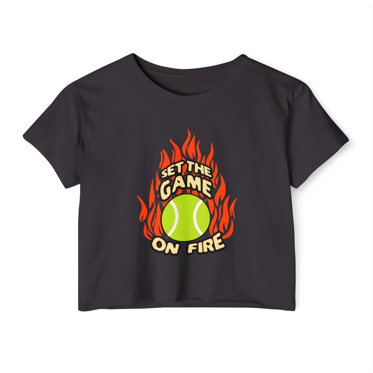 ON FIRE - Tennis Crop Top