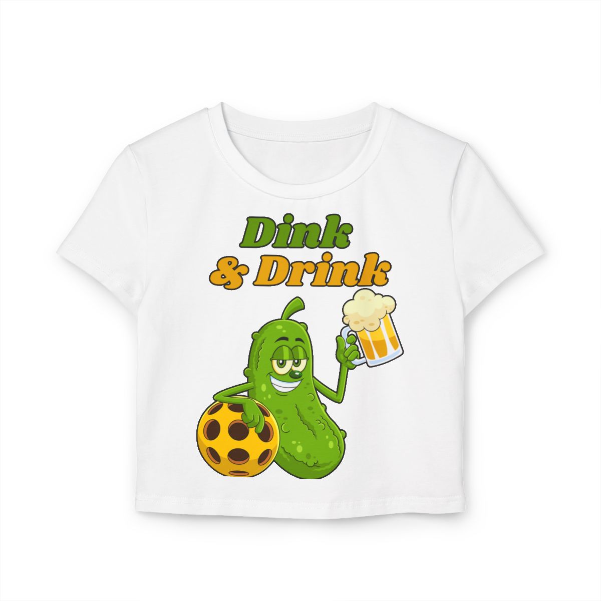 DINK & DRINK - Pickleball (Crop Top)
