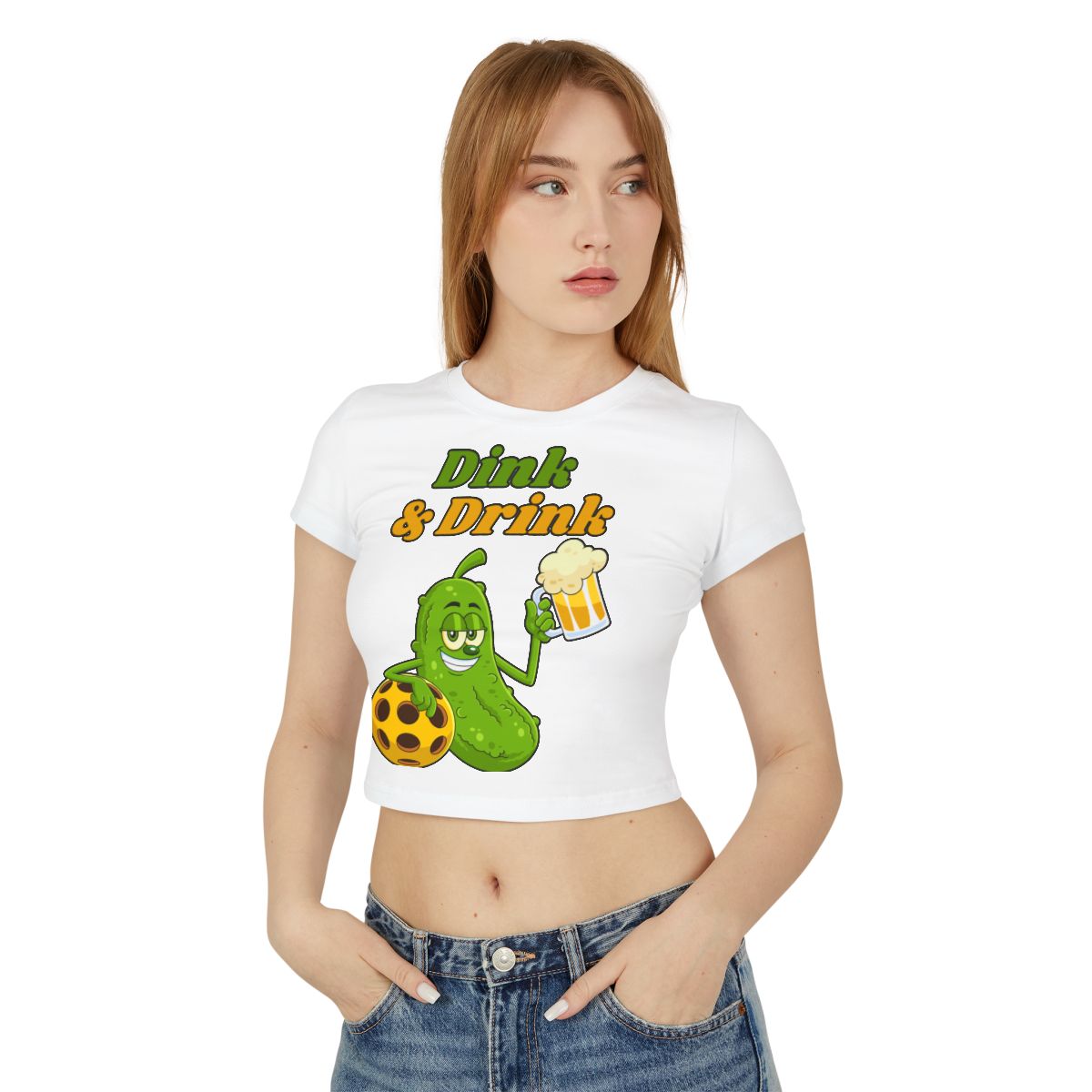 DINK & DRINK - Pickleball (Crop Top)