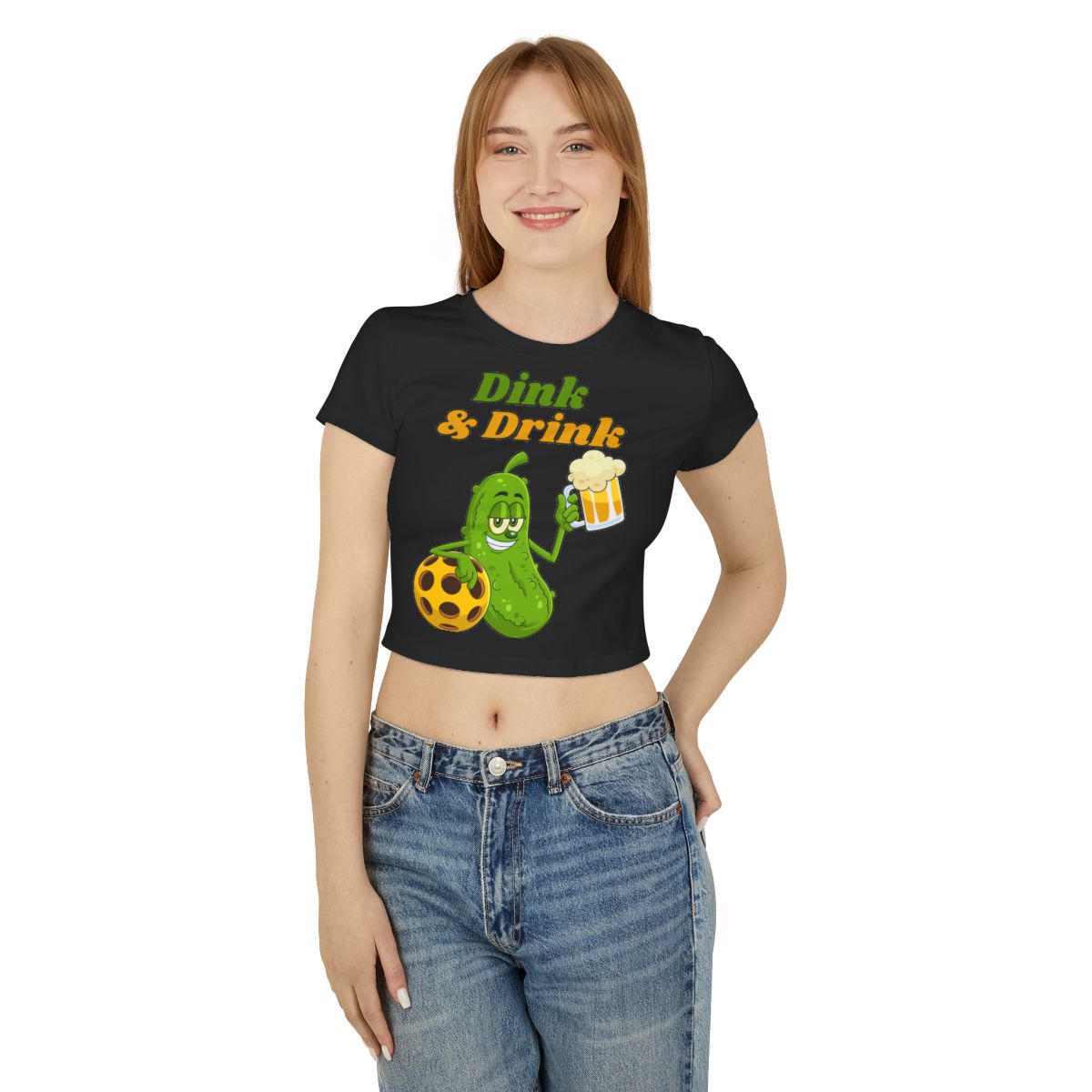 DINK & DRINK - Pickleball (Crop Top)