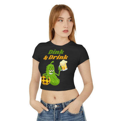 DINK & DRINK - Pickleball (Crop Top)