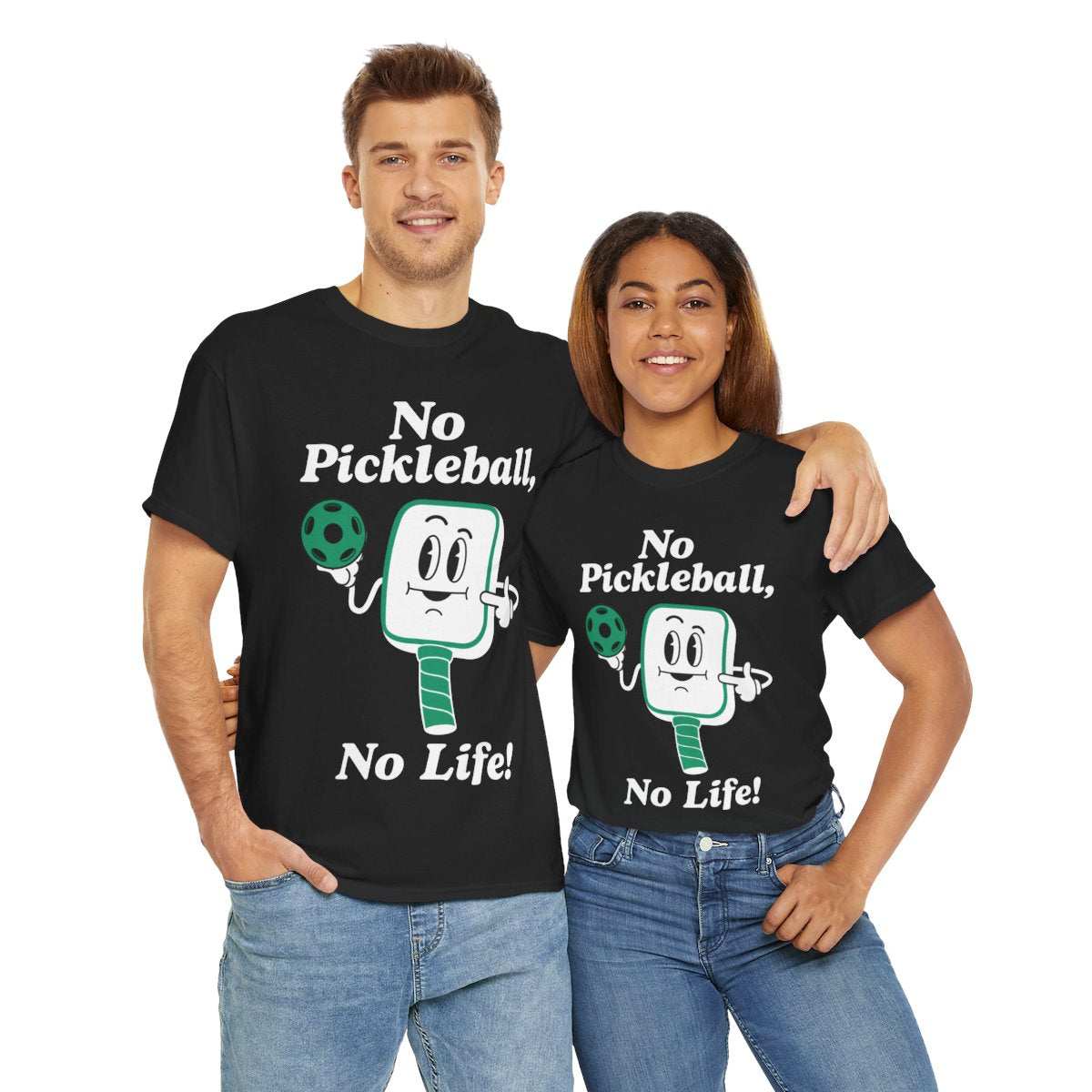 NO PICKLEBALL, NO LIFE - Pickleball (Basic Tee)