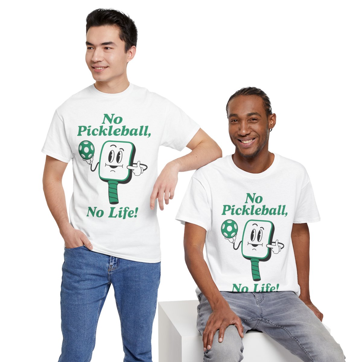 NO PICKLEBALL, NO LIFE - Pickleball (Basic Tee)
