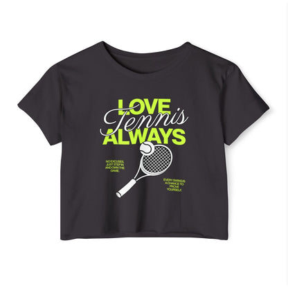 LOVE TENNIS ALWAYS - Tennis Crop Top