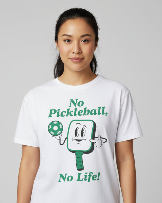 NO PICKLEBALL, NO LIFE - Pickleball (Basic Tee)