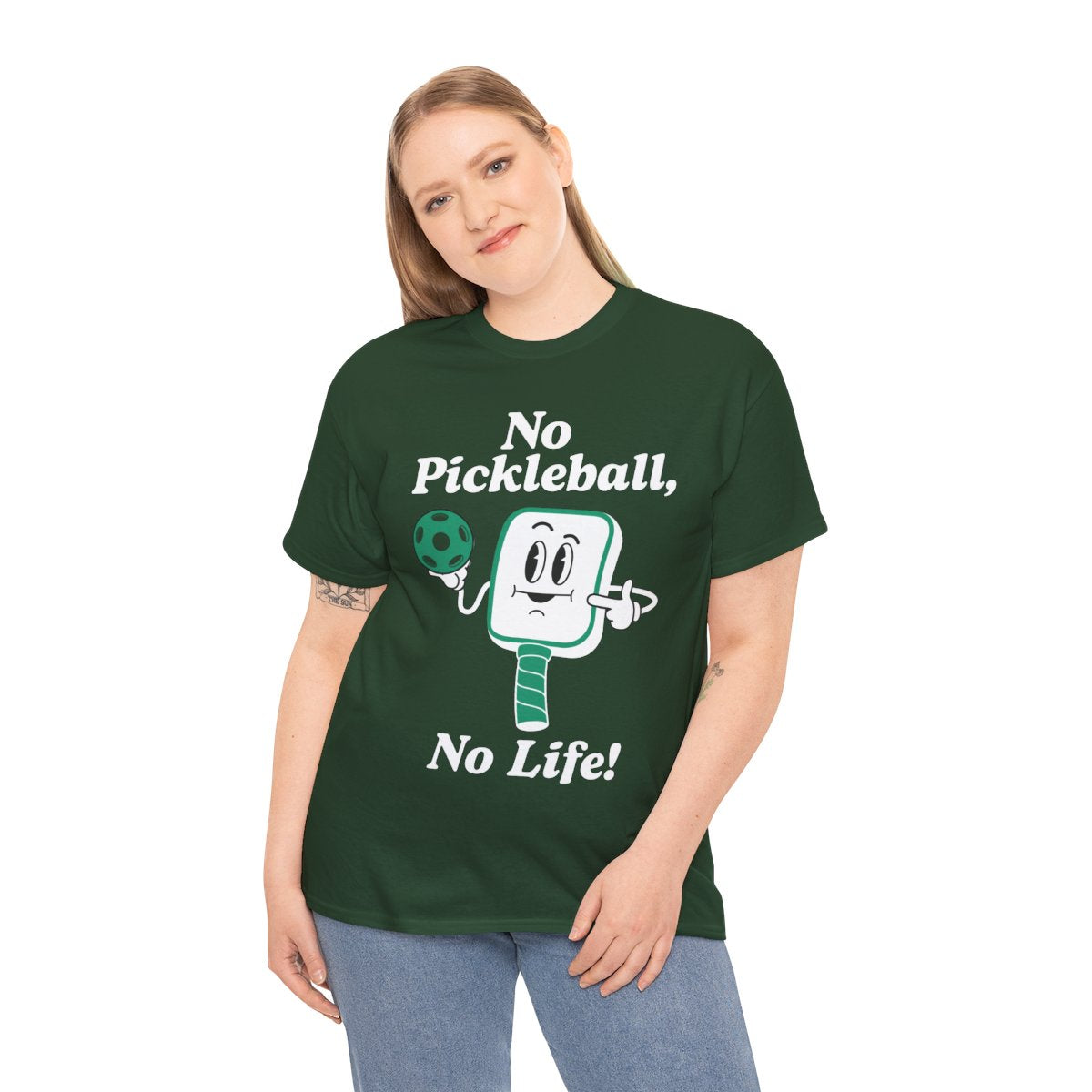 NO PICKLEBALL, NO LIFE - Pickleball (Basic Tee)