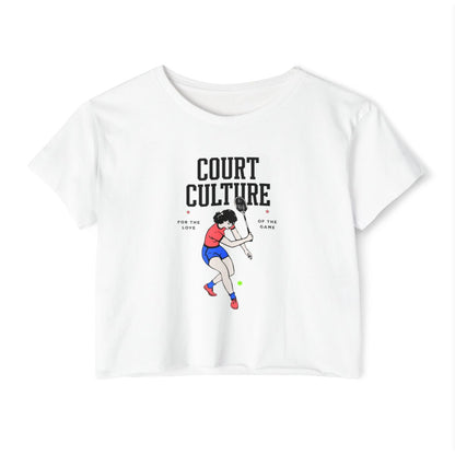 COURT CULTURE 2 - Tennis Crop Top