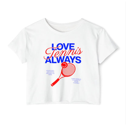 LOVE TENNIS ALWAYS - Tennis Crop Top