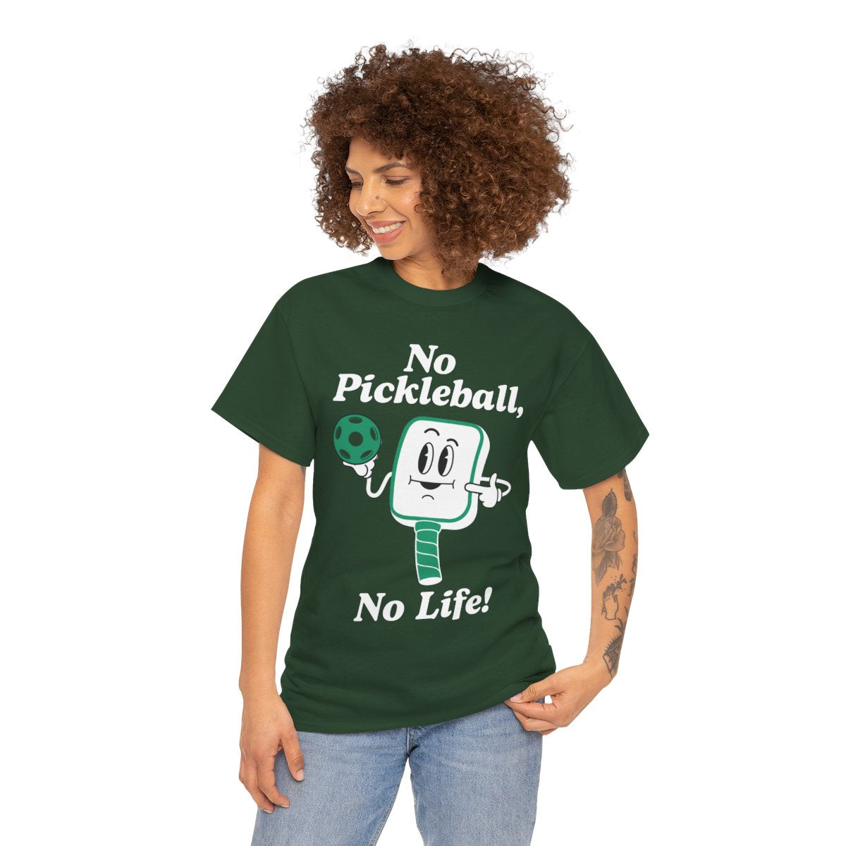 NO PICKLEBALL, NO LIFE - Pickleball (Basic Tee)