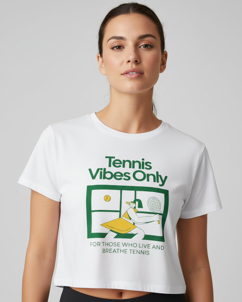 TENNSI VIBES ONLY - Tennis Crop Top