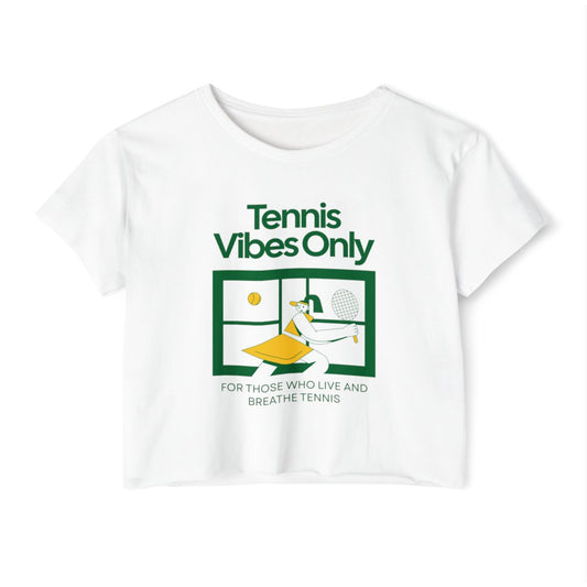 TENNSI VIBES ONLY - Tennis Crop Top