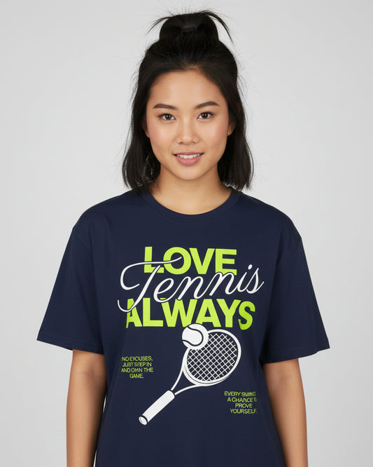 LOVE TENNIS ALWAYS - Tennis Basic Tee