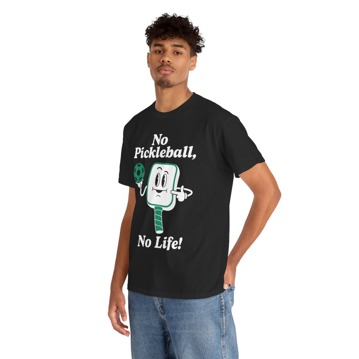 NO PICKLEBALL, NO LIFE - Pickleball (Basic Tee)