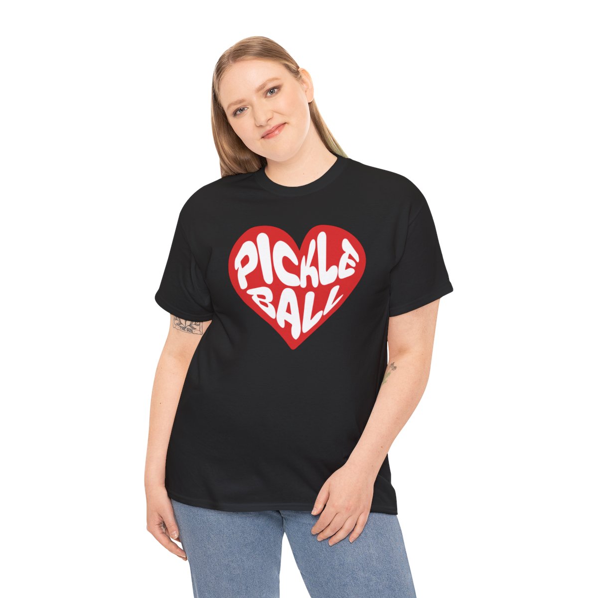 HEART PICKLEBALL 5 - Pickleball (Basic Tee)