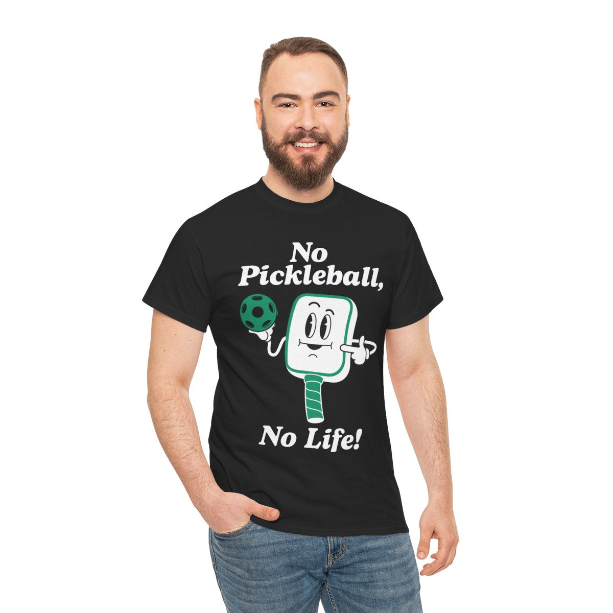 NO PICKLEBALL, NO LIFE - Pickleball (Basic Tee)
