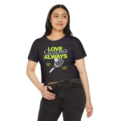 LOVE TENNIS ALWAYS - Tennis Crop Top