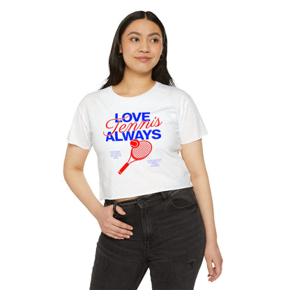 LOVE TENNIS ALWAYS - Tennis Crop Top