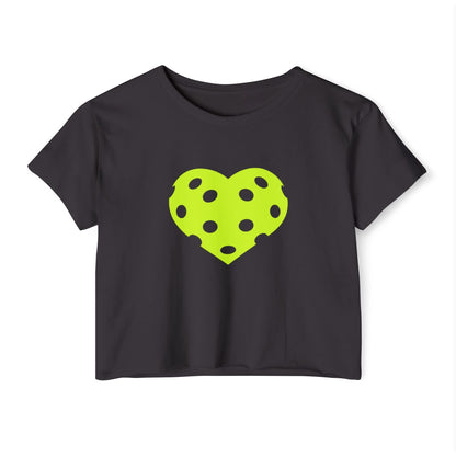 HEART PICKLEBALL 1 - Pickleball (Crop Top)