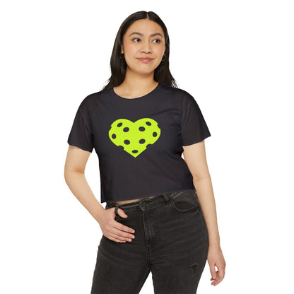 HEART PICKLEBALL 1 - Pickleball (Crop Top)