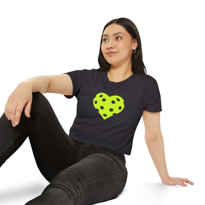 HEART PICKLEBALL 1 - Pickleball (Crop Top)