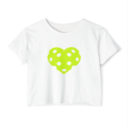 HEART PICKLEBALL 1 - Pickleball (Crop Top)