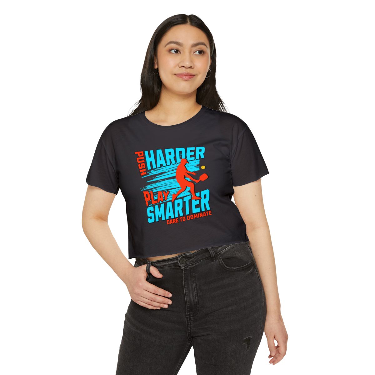 PUSH HARDER - Pickleball (Crop Top)