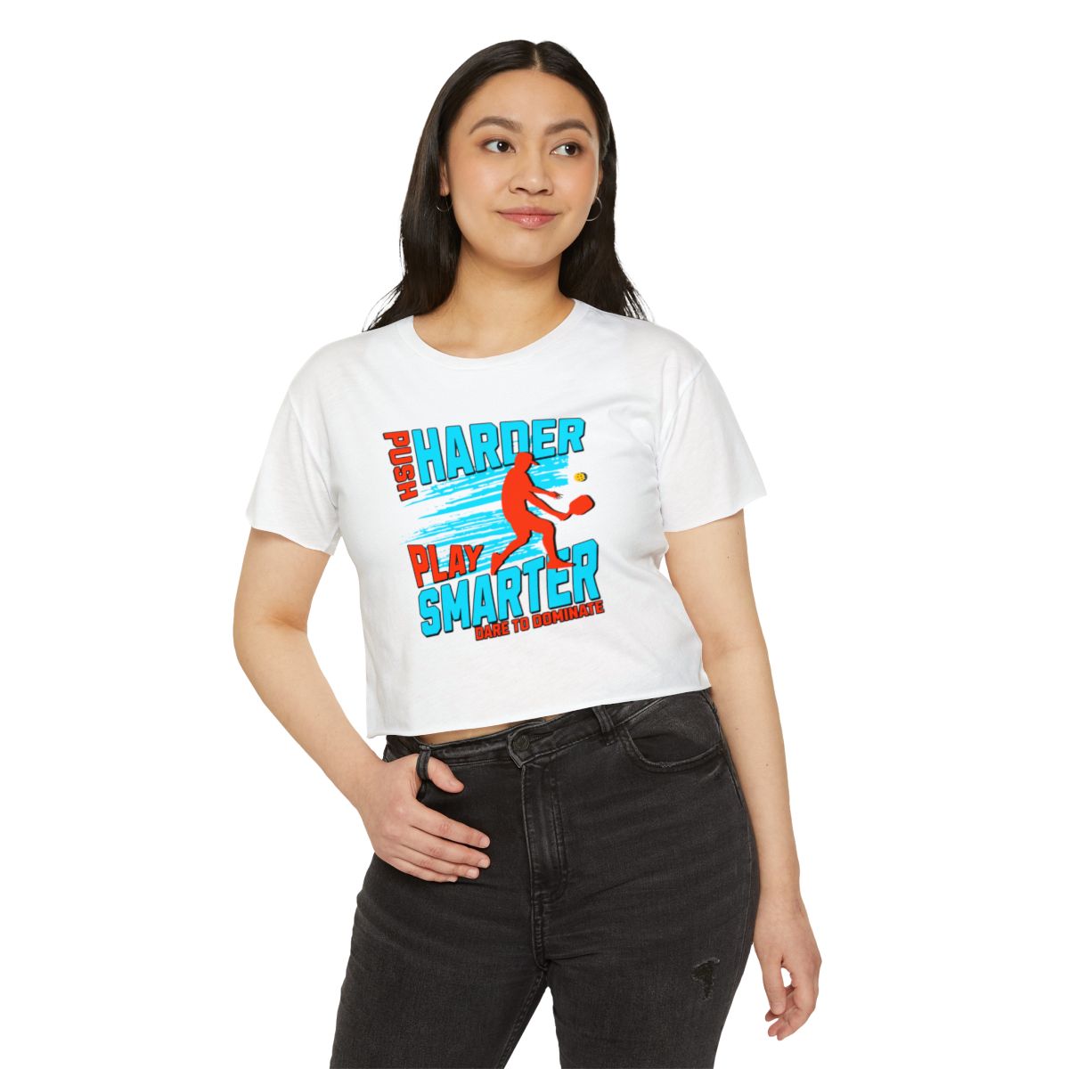 PUSH HARDER - Pickleball (Crop Top)