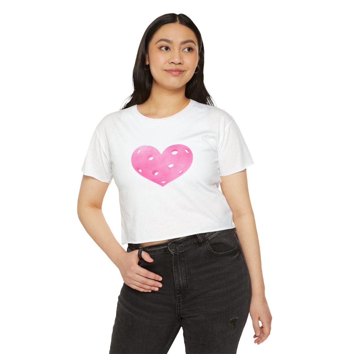 HEART PICKLEBALL 2 - Pickleball (Crop Top)