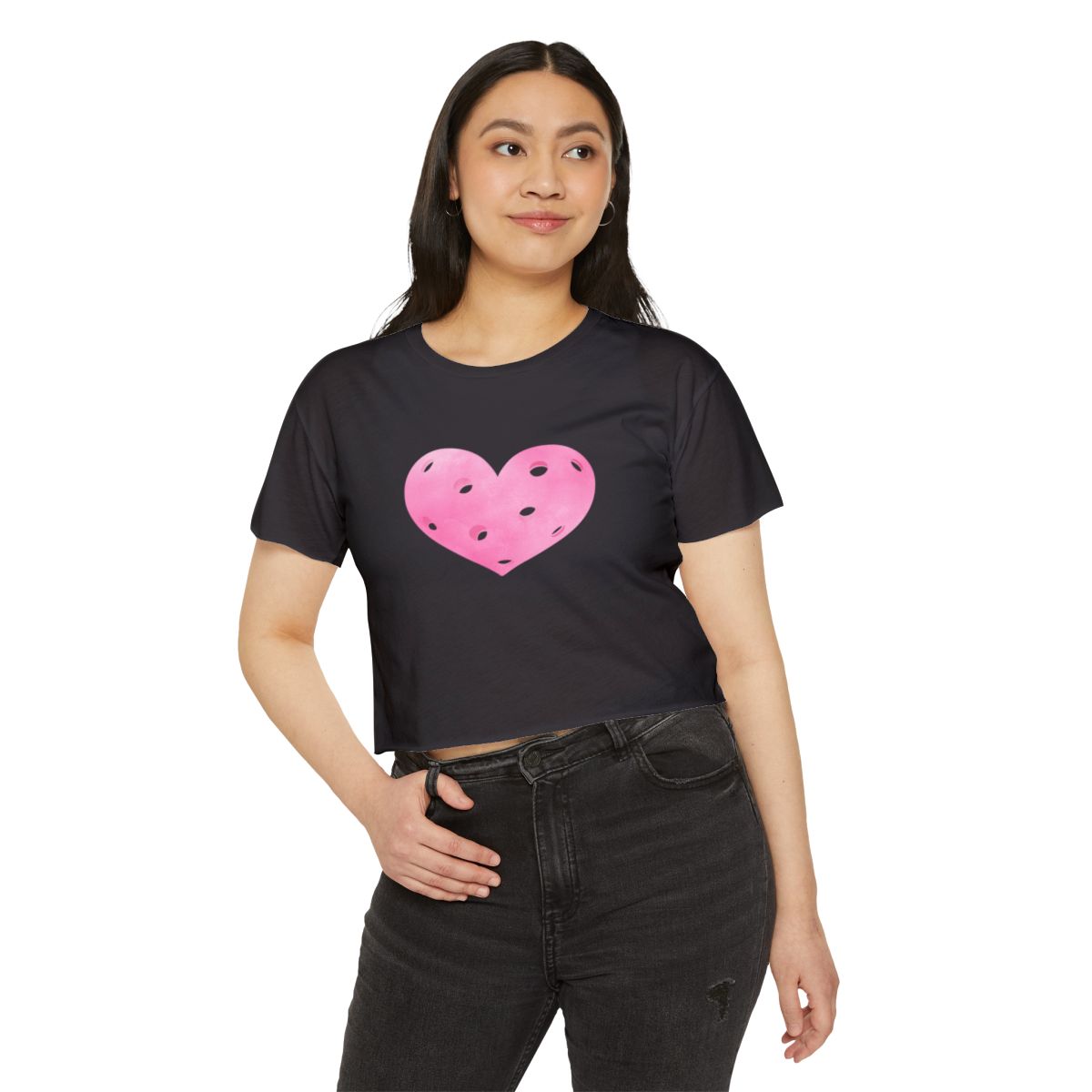 HEART PICKLEBALL 2 - Pickleball (Crop Top)