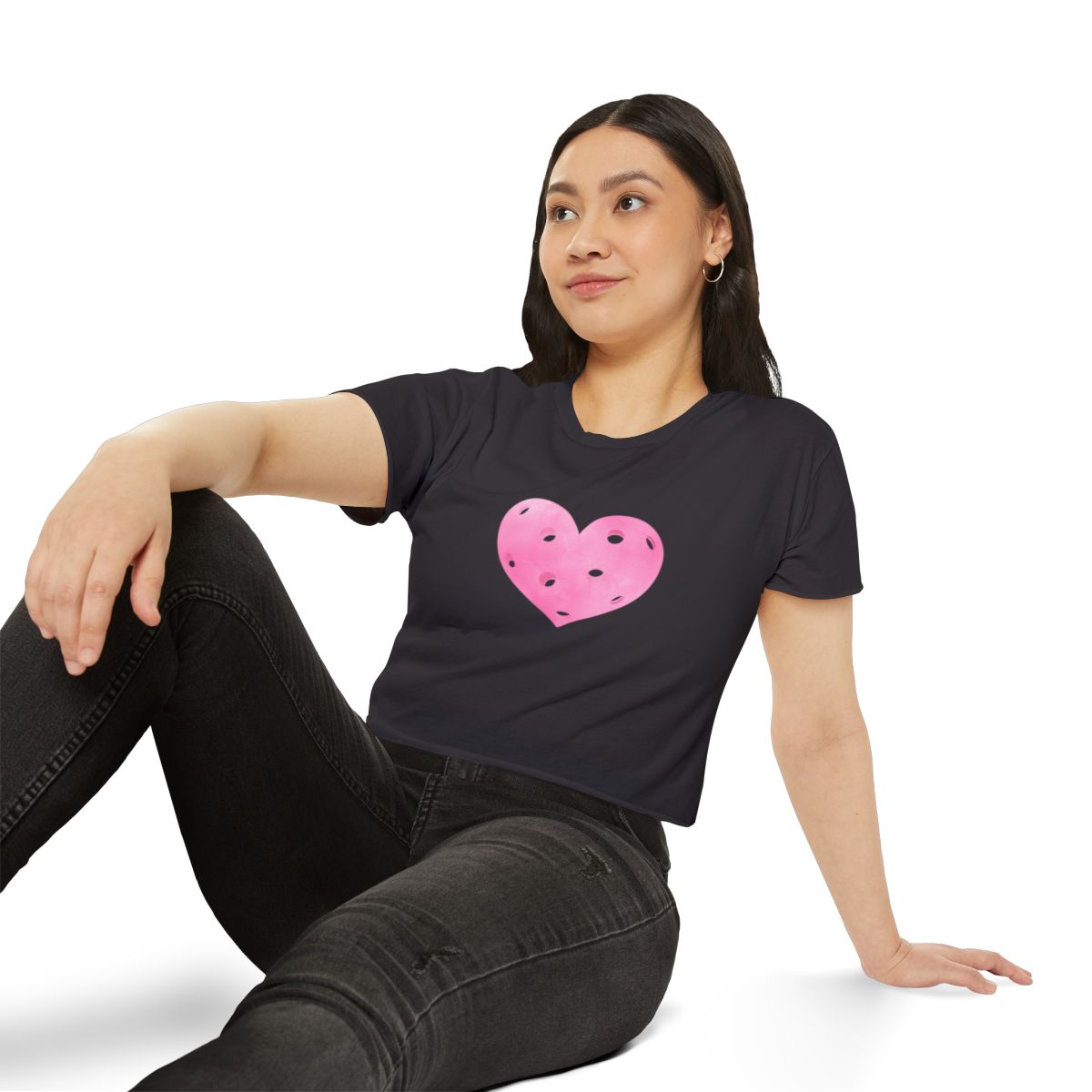HEART PICKLEBALL 2 - Pickleball (Crop Top)