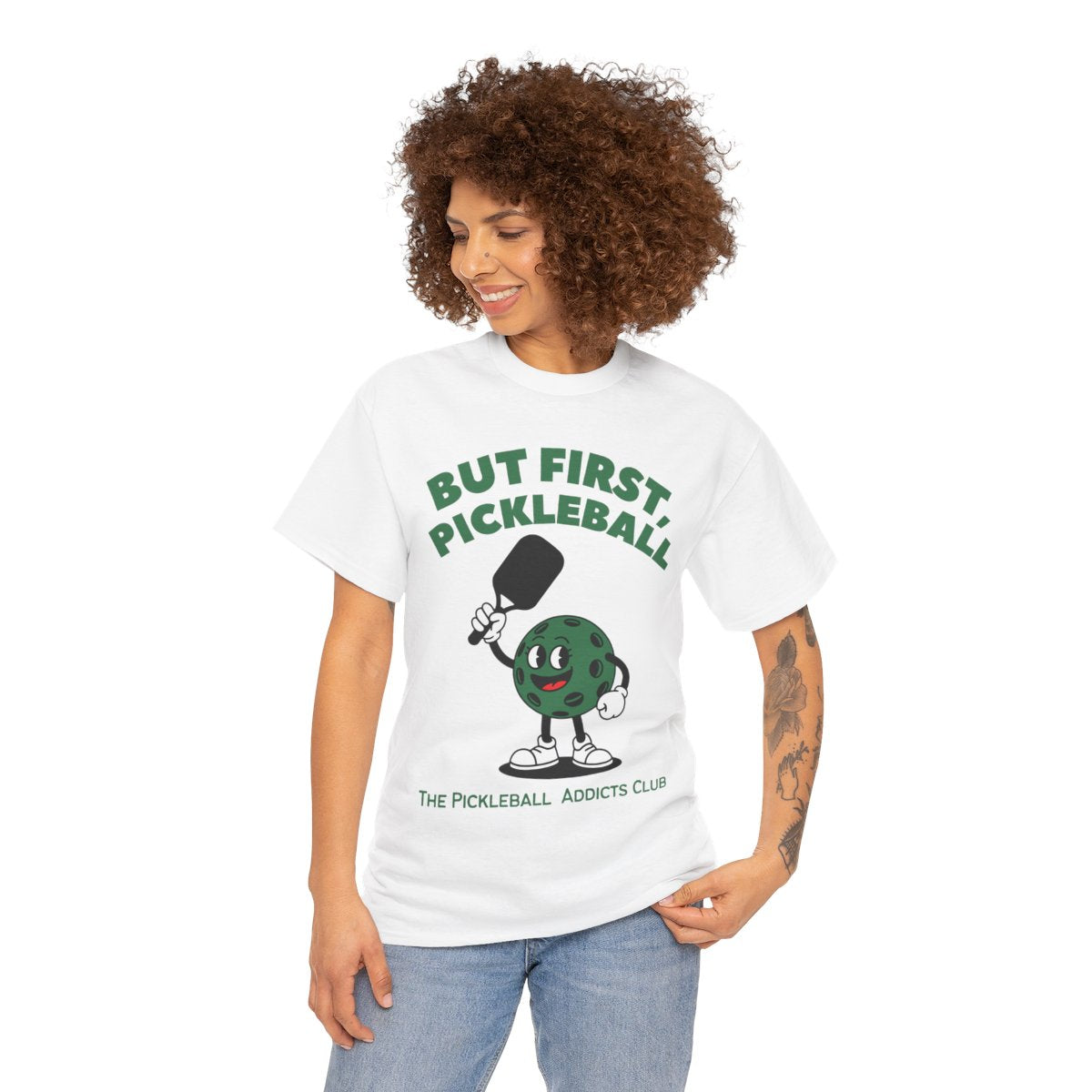 BUST FIRST, PICKLEBALL - Pickleball (Basic Tee)