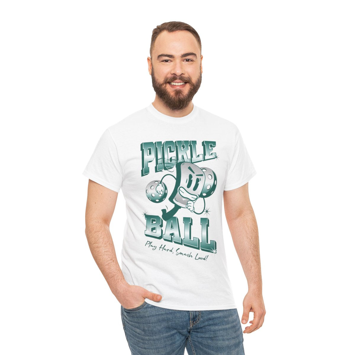 PLAY HARD - Pickleball (Basic Tee)