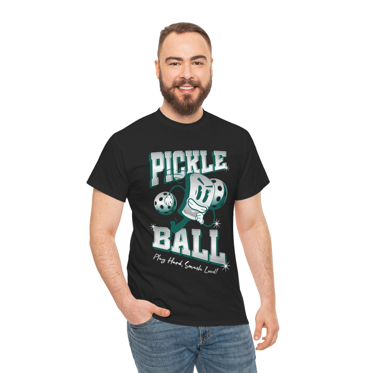 PLAY HARD - Pickleball (Basic Tee)