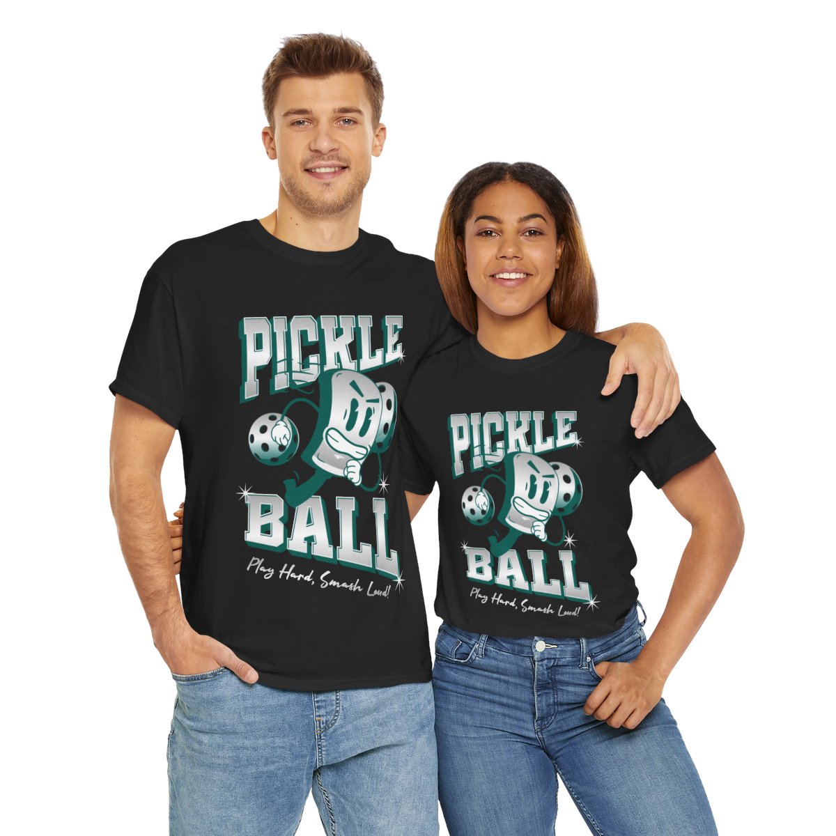 PLAY HARD - Pickleball (Basic Tee)