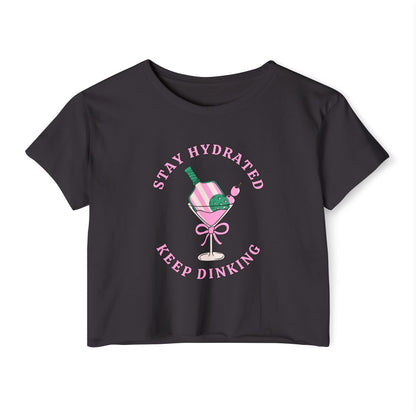 STAY HYDRATED - Pickleball (Crop Top)