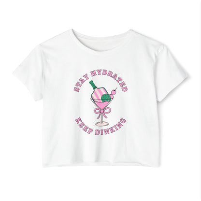 STAY HYDRATED - Pickleball (Crop Top)