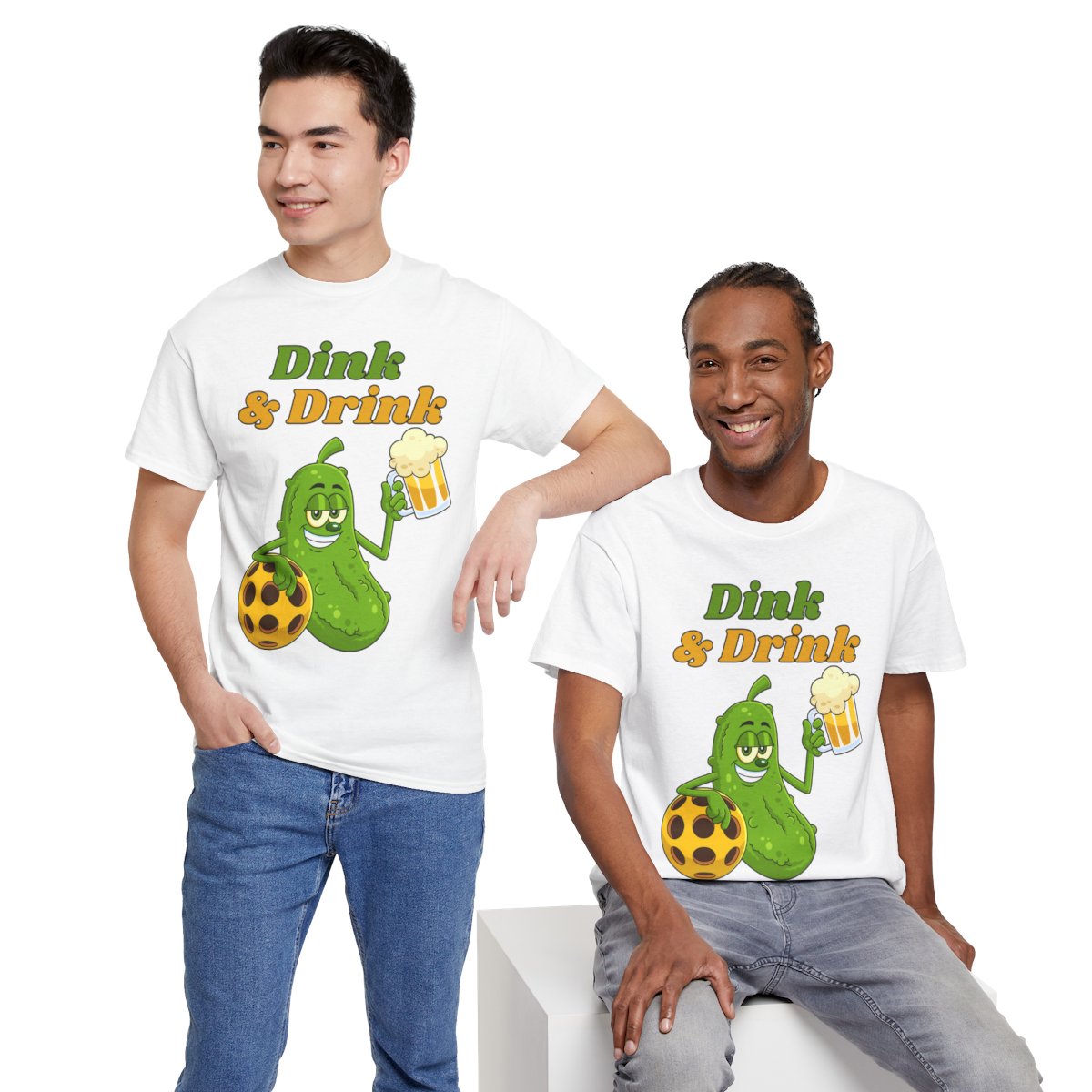 DINK & DRINK - Pickleball (Basic Tee)