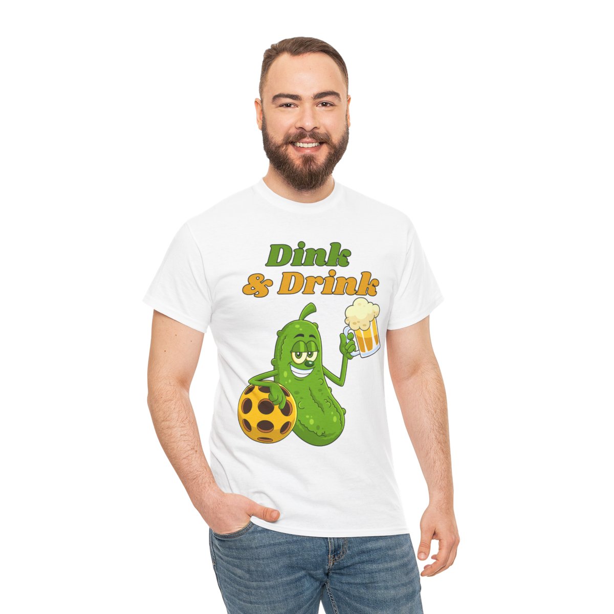 DINK & DRINK - Pickleball (Basic Tee)