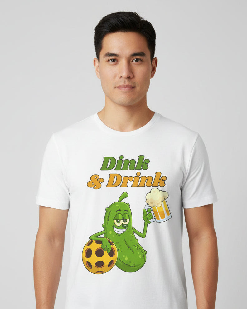 DINK & DRINK - Pickleball (Basic Tee)
