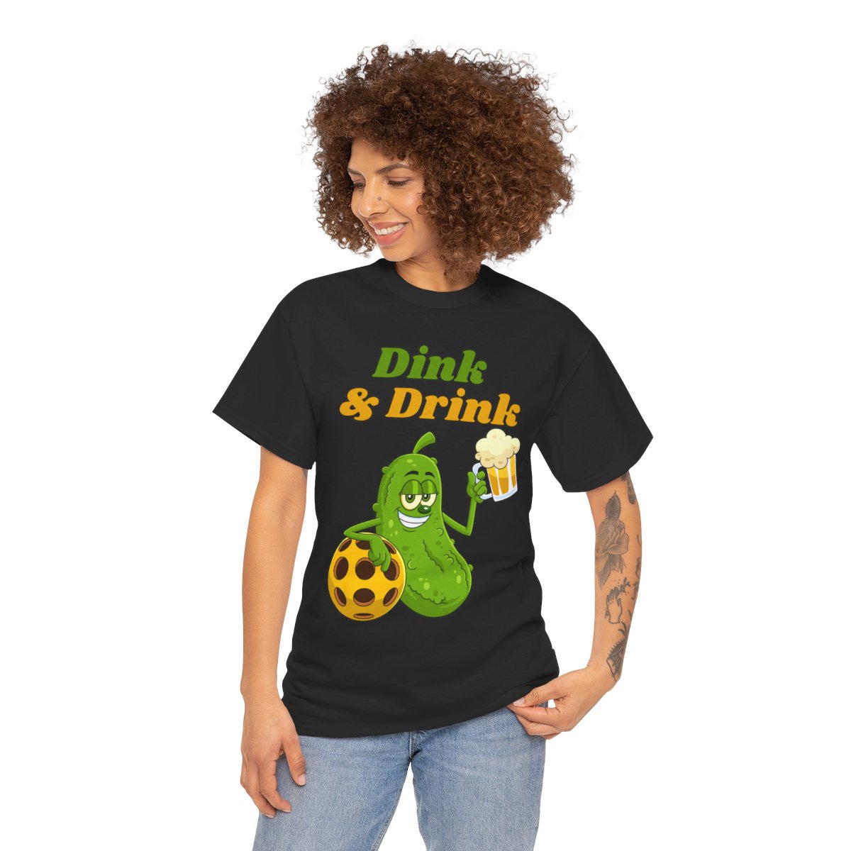 DINK & DRINK - Pickleball (Basic Tee)