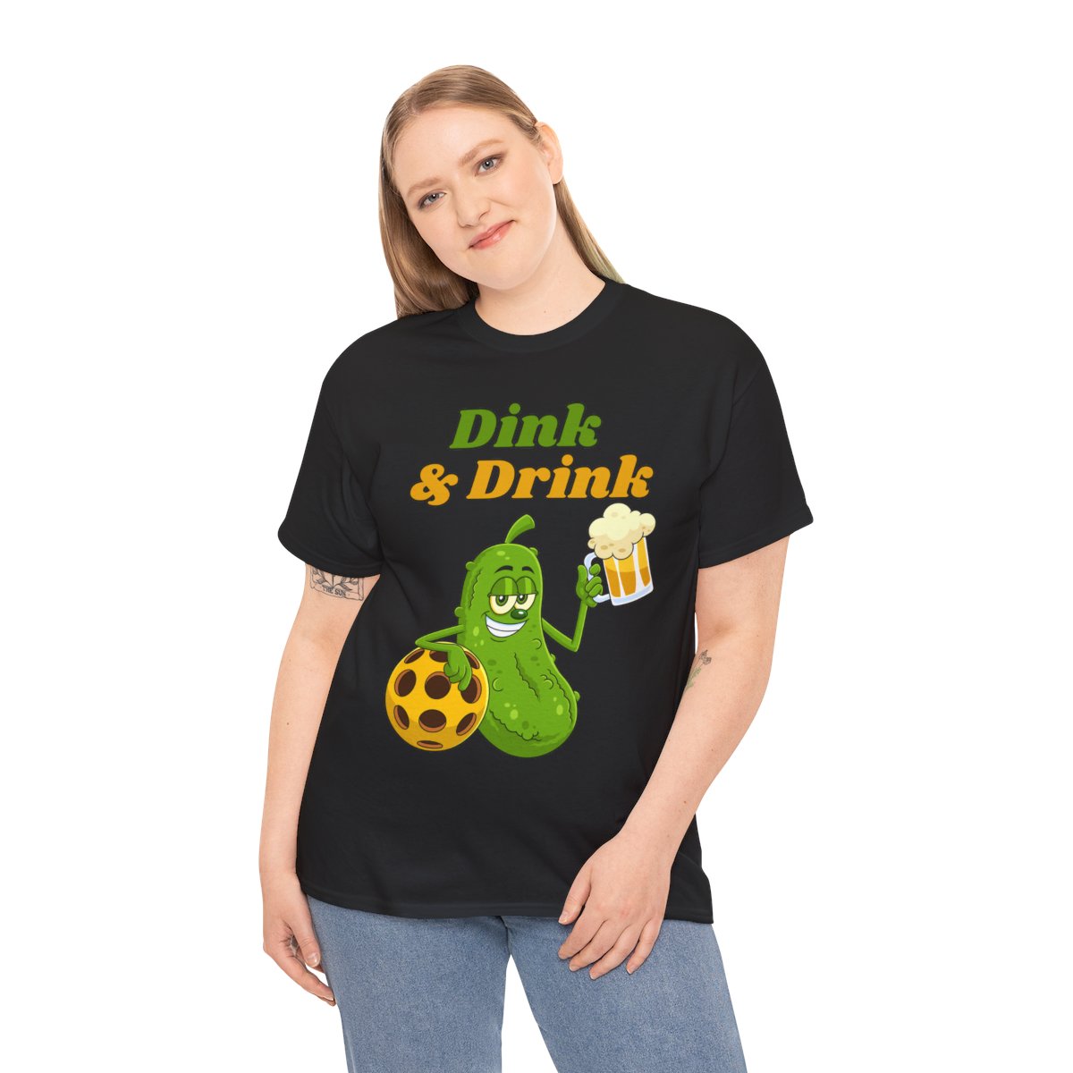 DINK & DRINK - Pickleball (Basic Tee)