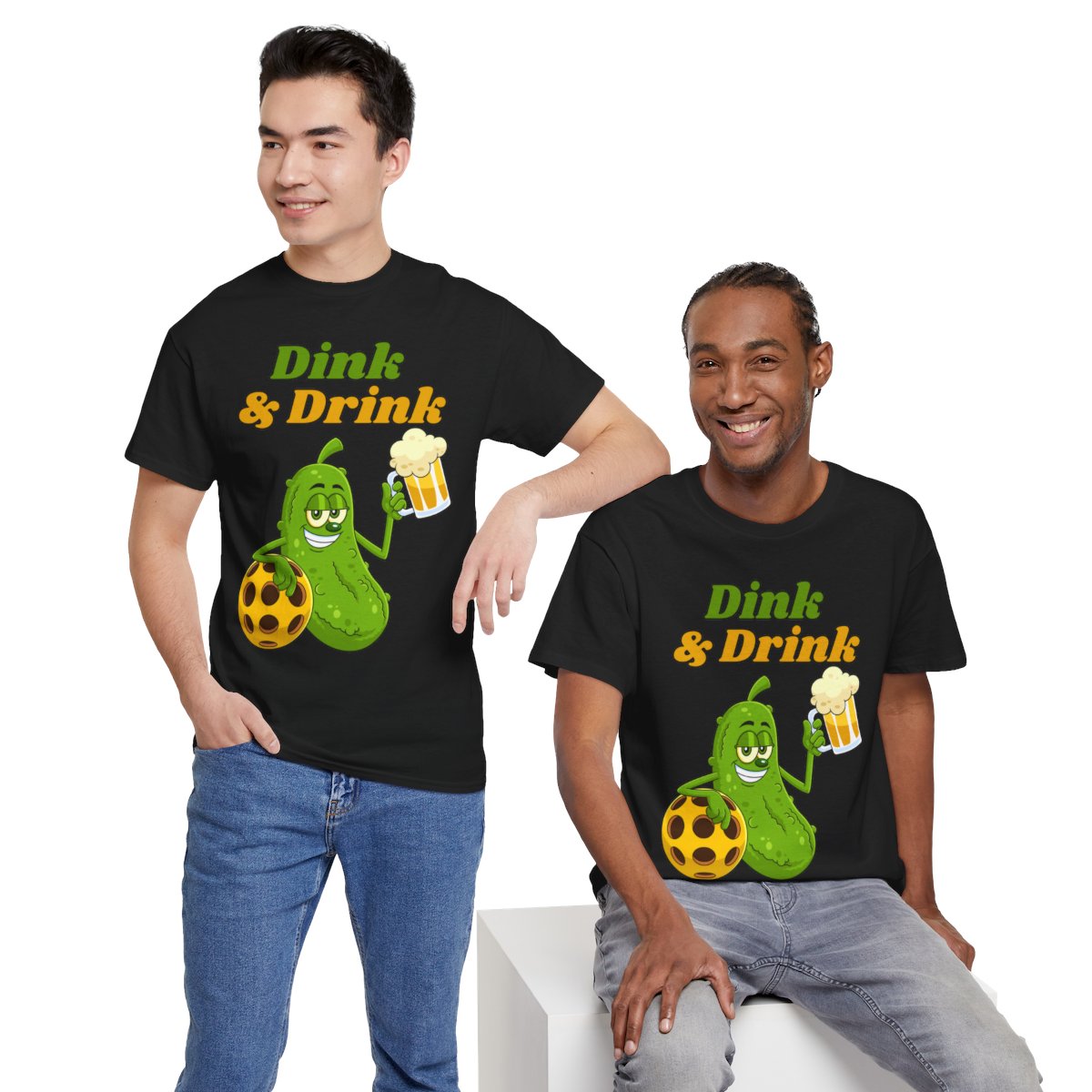 DINK & DRINK - Pickleball (Basic Tee)