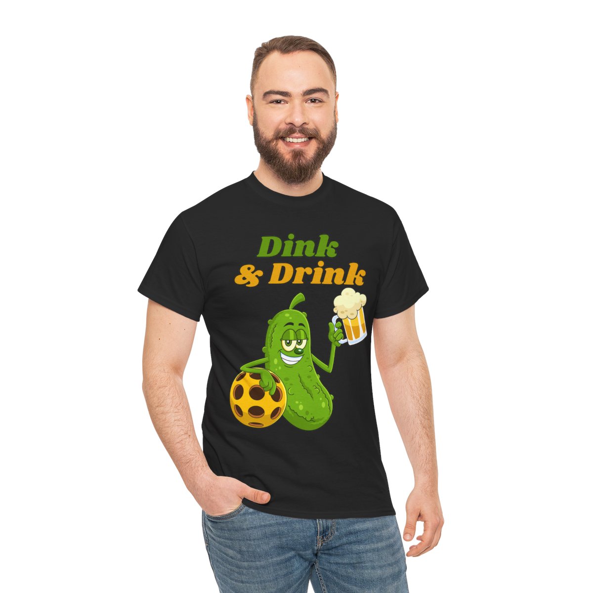 DINK & DRINK - Pickleball (Basic Tee)