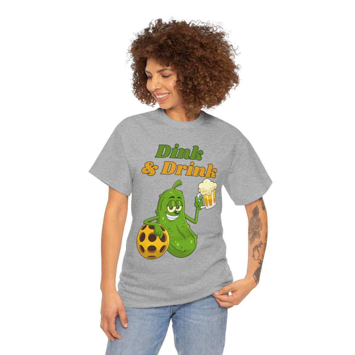 DINK & DRINK - Pickleball (Basic Tee)