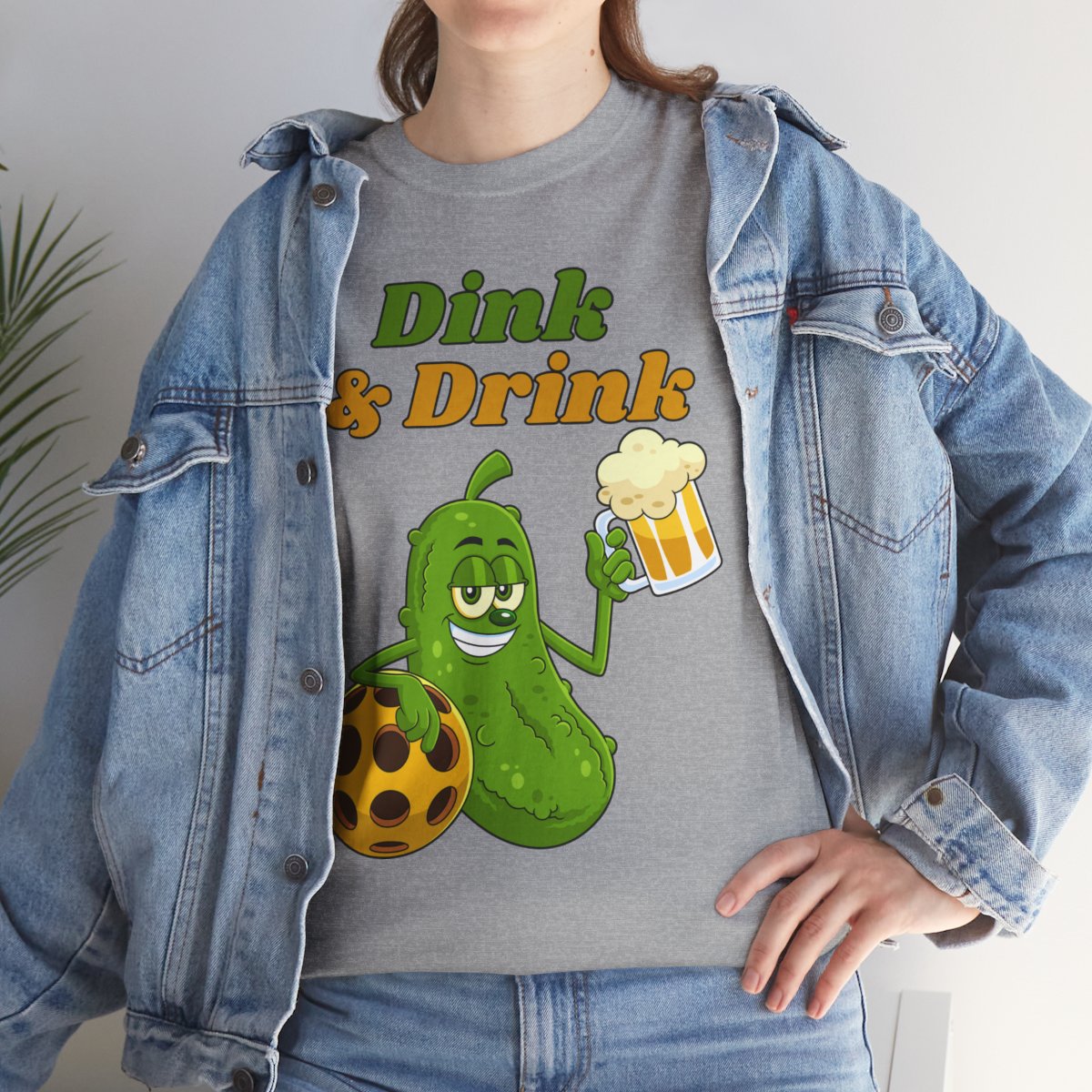 DINK & DRINK - Pickleball (Basic Tee)