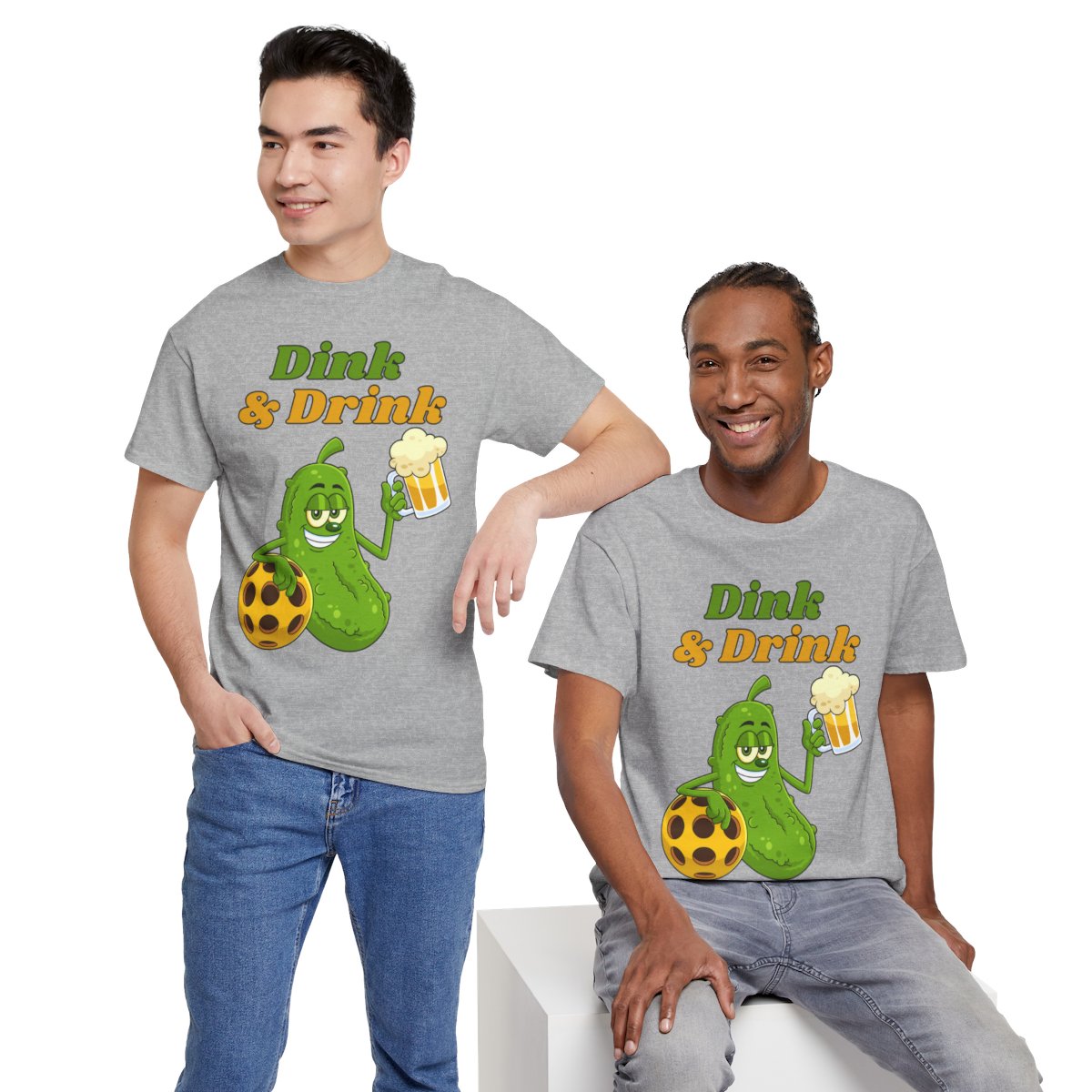 DINK & DRINK - Pickleball (Basic Tee)