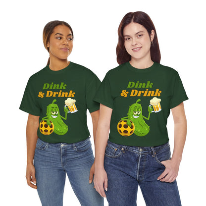 DINK & DRINK - Pickleball (Basic Tee)